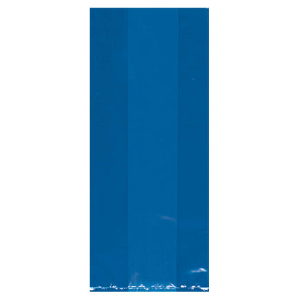 BRIGHT ROYAL BLUE SMALL CELLO PARTY BAGS  25 CT. 