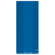 BRIGHT ROYAL BLUE LARGE CELLO PARTY BAGS  25 CT. 