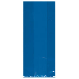 BRIGHT ROYAL BLUE LARGE CELLO PARTY BAGS  25 CT. 