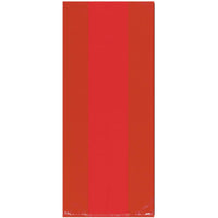 APPLE RED LARGE CELLO PARTY BAGS  25 CT. 