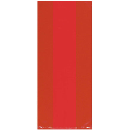 APPLE RED LARGE CELLO PARTY BAGS  25 CT. 