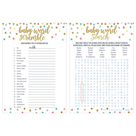 Baby Shower 2-in-1 Word Game