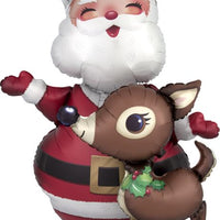 48" Santa/Reindeer Airwalker