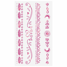 GIRL-CHELLA FOIL TATTOO BRACELETS  8 CT. 