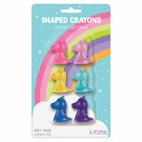 Unicorn Shaped Crayons  6 CT. 