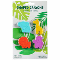 Jungle Animal Shaped Crayons  4 CT. 