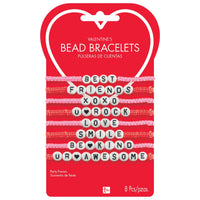 Valentine Bead Bracelets  8 ct.