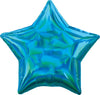 19" Iridescent Cyan Star