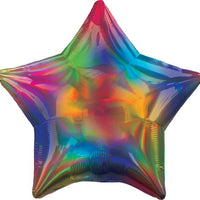 19in Iridescent Rainbow Star