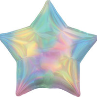 19in. Iridescent Pastel Rainbow Star