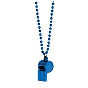 Blue Whistle On Chain Necklace