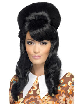 60s Brigitte Bouffant Wig-Black