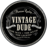 VINTAGE DUDE 7 INCH PAPER PLATE 8 CT