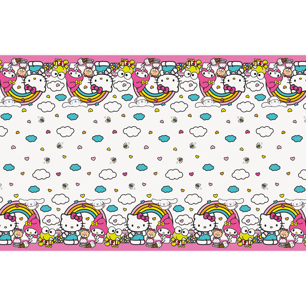 Hello Kitty & Friends Rectangular Plastic Table Cover  54"  x  84"