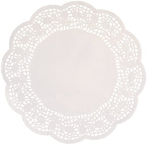 White 8.25 Doilies  28ct.