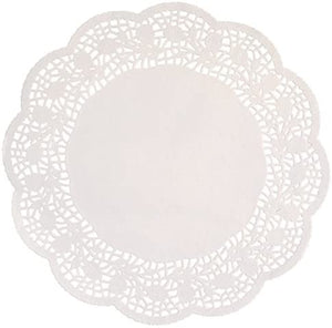 White 8.25 Doilies  28ct.