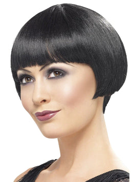 20s Flapper Bob Wig-Black