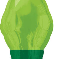 22in Green Christmas Bulb Light Foil Balloon