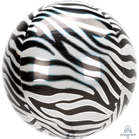 16" Zebra Print Orbz