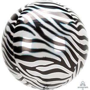16" Zebra Print Orbz