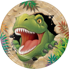 DINO BLAST PAPER LUNCH PLATES 8 CT.