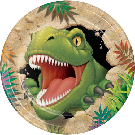 DINO BLAST PAPER LUNCH PLATES 8 CT. 