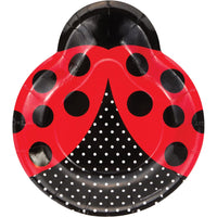 LADYBUG FANCY 8CT 9 INCH PLATE