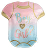 24" THE BIG REVEAL ONESIE SHAPED FOIL BALLOON
