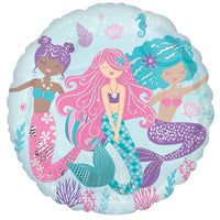 17" SHIMMERING MERMAID SHAPE FOIL BALLOON