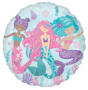 17" SHIMMERING MERMAID SHAPE FOIL BALLOON