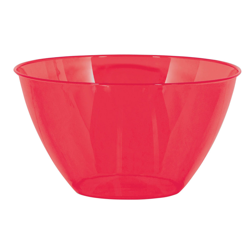 Small Red Plastic Bowl 24oz.