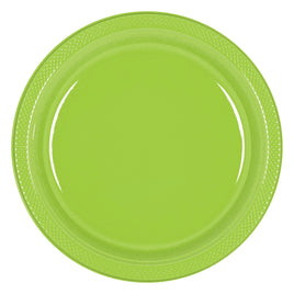 7" Round Plastic Plates  - Kiwi  20 ct.