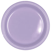 9" Round Plastic Plates- Lavender  20 ct.