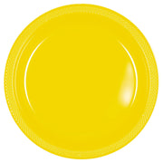 9" Round Plastic Plates- Yellow Sunshine  20 ct.