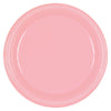 New Pink 10" Round Plastic Plates 20 ct.