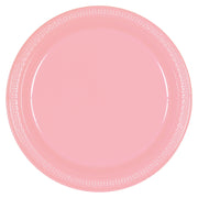 New Pink 10" Round Plastic Plates 20 ct.