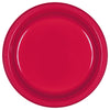 Apple Red 10" Round Plastic Plates 20 ct.