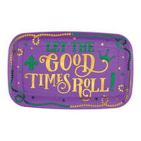 Mardi Gras Rectangular Coupe Platter