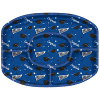 Grad Plastic Platter - Royal Blue