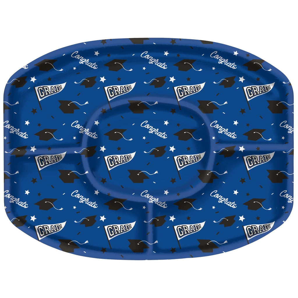 Grad Plastic Platter - Royal Blue