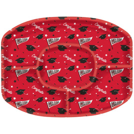 Grad Plastic Platter - Red