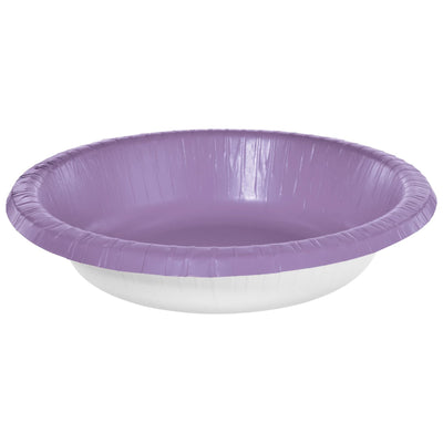 20 oz. Paper Bowls, Mid Ct. - Lavender 20 ct.