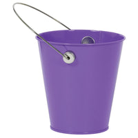 PURPLE METAL BUCKET WITH HANDLE  1 CT. 