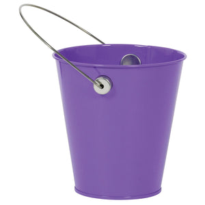 PURPLE METAL BUCKET WITH HANDLE  1 CT. 