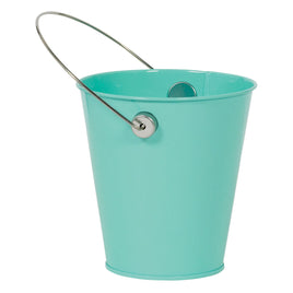 BLUE METAL BUCKET WITH HANDLE  1 CT. 