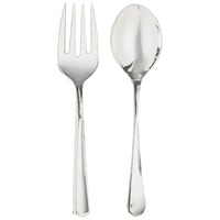 Serving Spoon & Fork Asst. - Silver