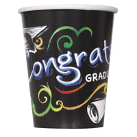 Chalkboard Graduation 9oz Paper Cups  8ct