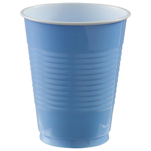 18 oz. Plastic Cups - Pastel Blue 50 ct.