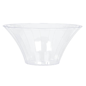 Large Clear Plastic Flared Bowl