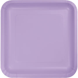 LUSCIOUS LAVENDER SQUARE PAPER DESSERT PLATES 18 CT. 